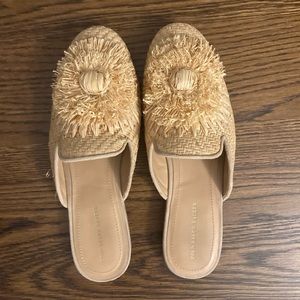 Polo Ralph Lauren Callie Raffia Mules - 7.5